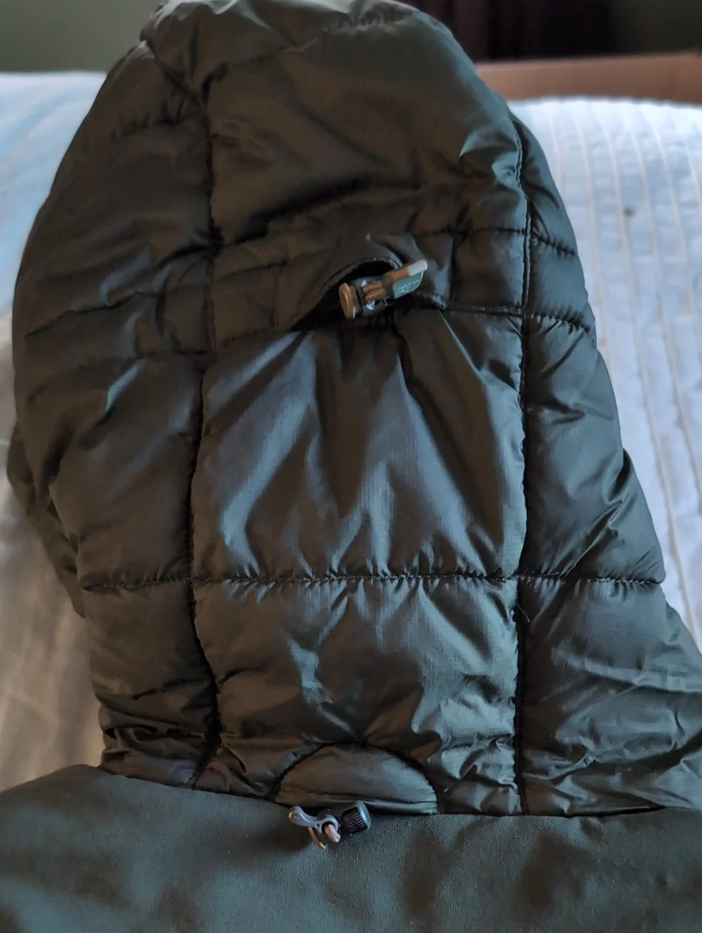 L.L. Bean Men's Hooded Puffer Jacket - Olive